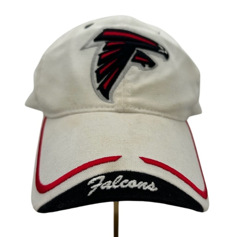 Atlanta Falcons Reebok NFL Hat Cap White Red Black Embroidered Football‎